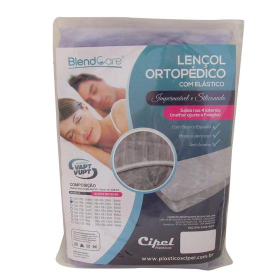 Imagem de Lençol Impermeável Elástico Solteiro 188x88cm Cipel