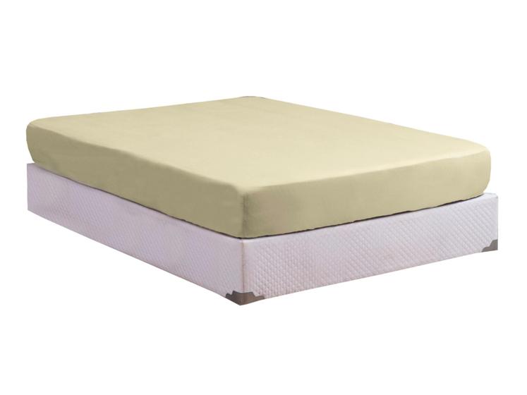 Imagem de Lençol King Size 100% Algodão com Elástico Percal 200 Fios Hotel Fazenda Cama Box Avulso