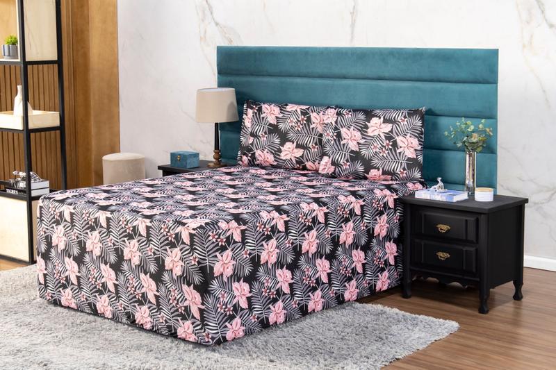 Imagem de Lençol Luva Para Cama Box Casal Com Elástico Na Base