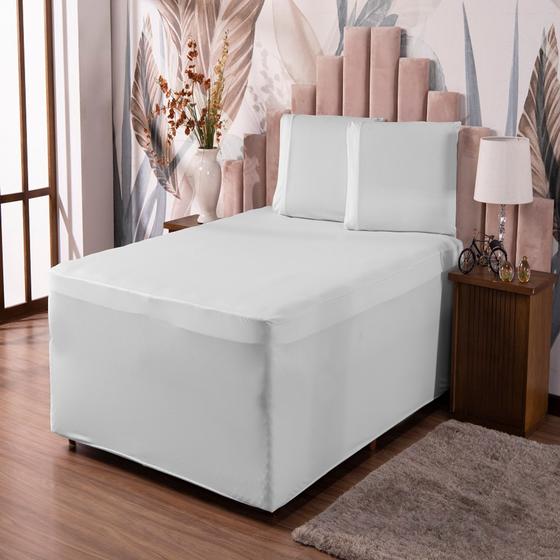 Imagem de Lençol Luva Para Cama Box Conjugada King Malha Resistente Com Elástico Avulso