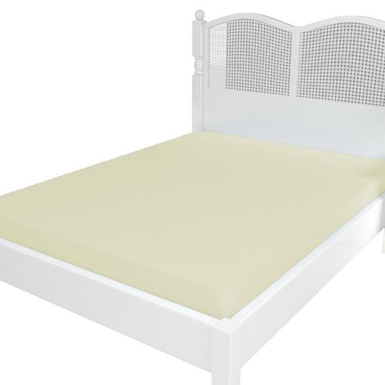 Imagem de Lencol Micropercal 300 Fios Avulso Com Elastico Casal Palha