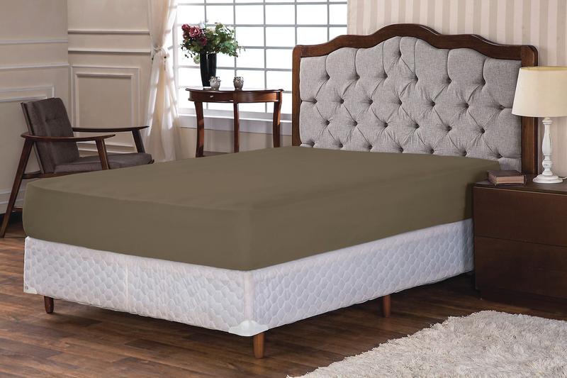 Imagem de Lençol para Cama Queen com Elástico Altura 30cm Palha