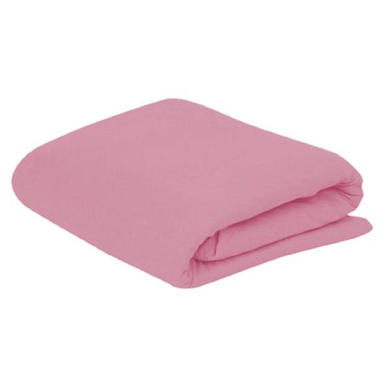 Imagem de Lençol Solteiro com Elastico em Malha 100% Algodão Avulso - Rosa