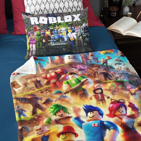 Imagem de Lençol Solteiro King Roblox 3 Pç Lençol De Elástico E Plano