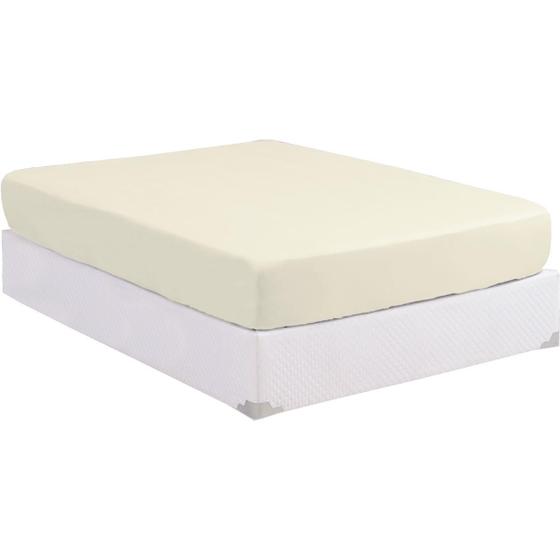 Imagem de Lençol Solteiro Liso Avulso com Elástico Linha GOLD 01 Peça Percal 200 Fios 100% Algodão Macio Lindo