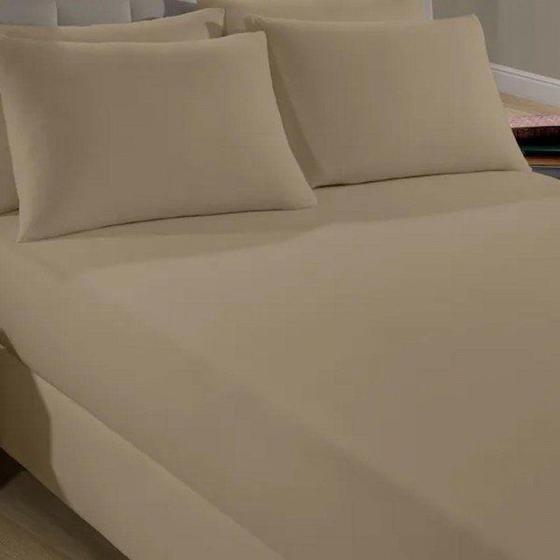 Imagem de Lençol Solteiro Premium em Malha de Algodão 100% com Elástico Resistente e Elegância Renomada.