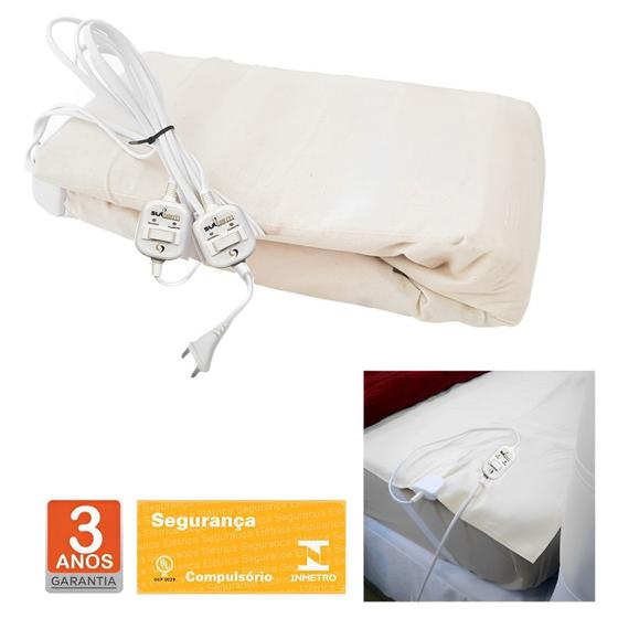 Lençol Térmico Casal Queen 158x198cm Elétrico Tradicional 2 Temperaturas - Sulterm Menor preço em Lençol Térmico Casal Queen 158x198cm Elétrico Tradicional 2 Temperaturas - Sulterm