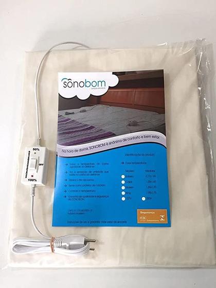 Lençol térmico com controle de temperatura Casal - Sono Bom Menor preço em Lençol térmico com controle de temperatura Casal - Sono Bom