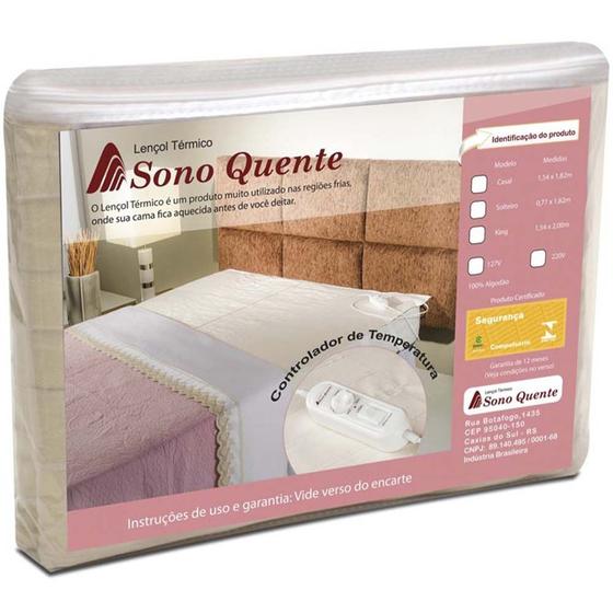 Imagem de Lençol Térmico Queen 127v Sono Quente com 10 Temperaturas