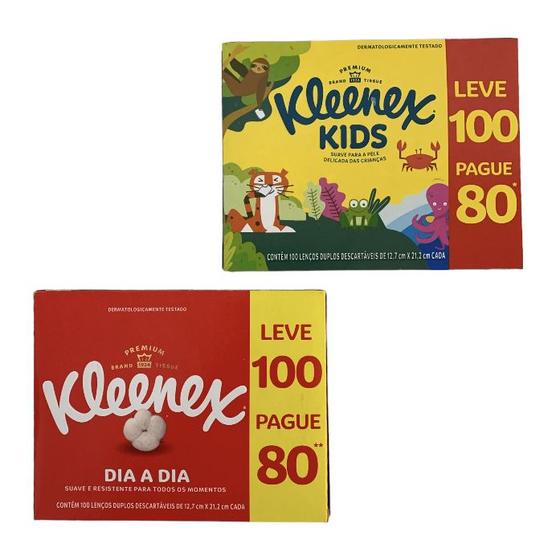 Lenços De Papel Descartáveis Kleenex Kids Suave Caixa 100 UN Menor preço em Lenços De Papel Descartáveis Kleenex Kids Suave Caixa 100 UN