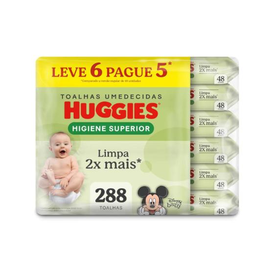 Imagem de Lenços umedecidos huggies higiene superior