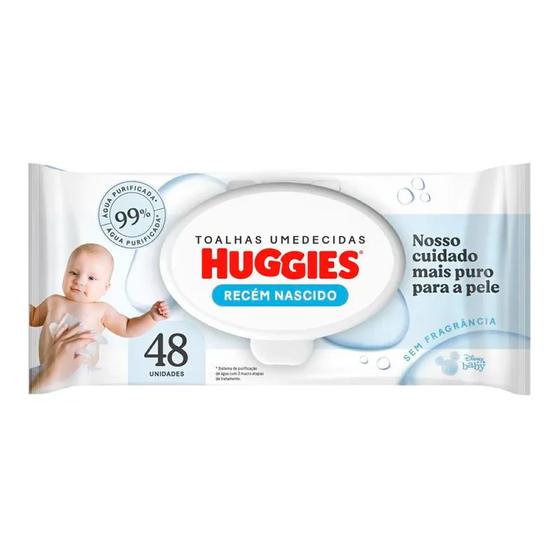 Imagem de Lenços Umedecidos Huggies Recém Nascido 48 Unidades