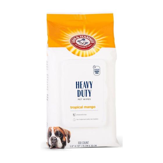 Imagem de Lenços Umedecidos para Cachorro Heavy Duty Pet Wipes 100 Un Arm & Hammer