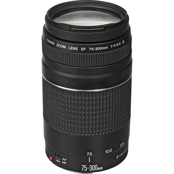 Imagem de Lente Canon EF 75-300mm f/4-5.6 III - Objetiva Telefoto Zoom Compacta de Alta Qualidade