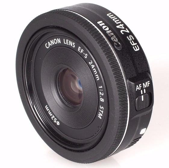 Lente Canon EF-S 24mm f/2.8 STM Grande Angular - Lentes
