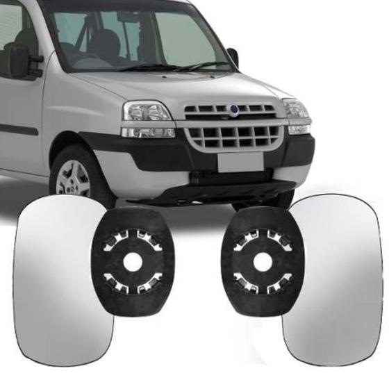 Imagem de Lente Com Base Retrovisor Doblo 2001 04 05 06 2007 2008 2009