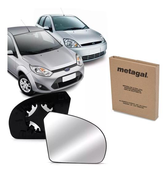 Imagem de Lente Com Base Retrovisor Fiesta 2003 A 2014 / Ka 2008 A 2012  Lado Esquerdo Motorista Original