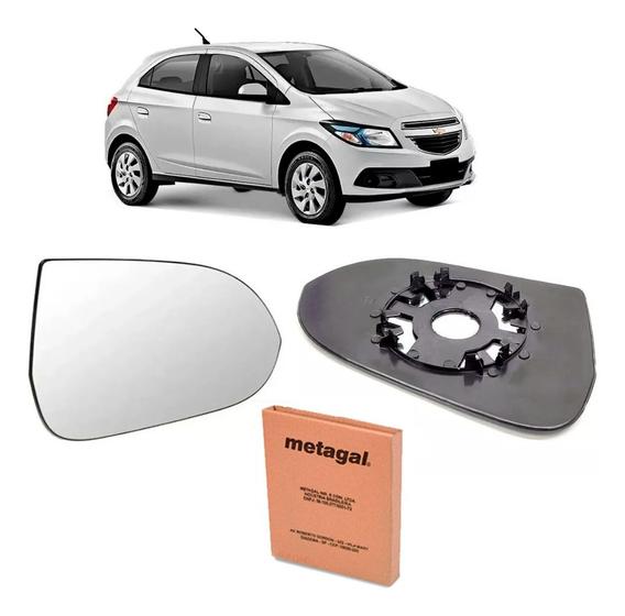 Imagem de Lente Com Base Retrovisor Onix 16 A 19 - Lado Esquerdo (Motorista) Original