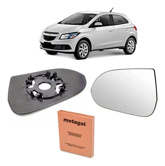 Imagem de Lente Com Base Retrovisor Onix 2016 A 2019  Lado Direito Passageiro Original