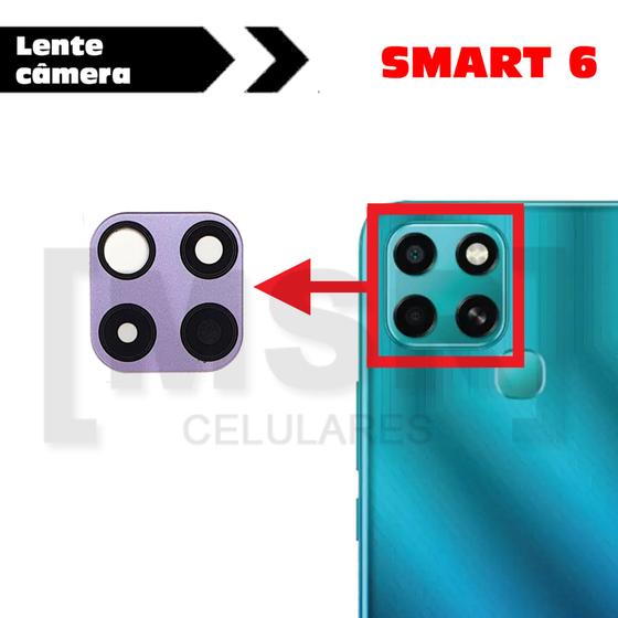 Imagem de Lente da câmera celular INFINIX modelo SMART 6