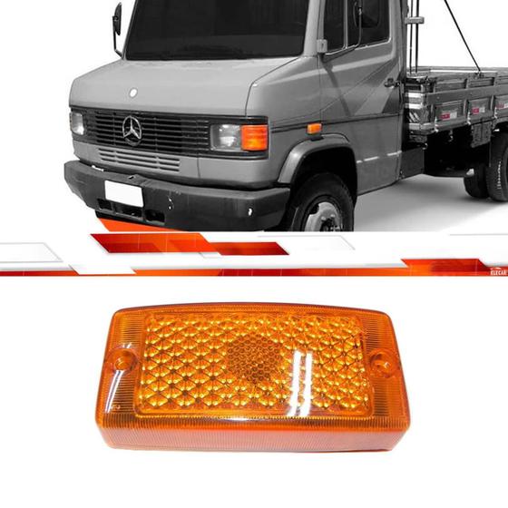 Lente da lanterna lateral mercedes benz 709 912 amarelo Menor preço em Lente da lanterna lateral mercedes benz 709 912 amarelo