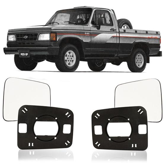 Lente Espelho C/ Base Retrovisor D20 A20 C20 Unidade - Blawer Imagem de Lente Espelho C/ Base Retrovisor D20 A20 C20 Unidade