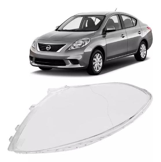 Imagem de Lente farol esquerdo nissan versa 2011/2014