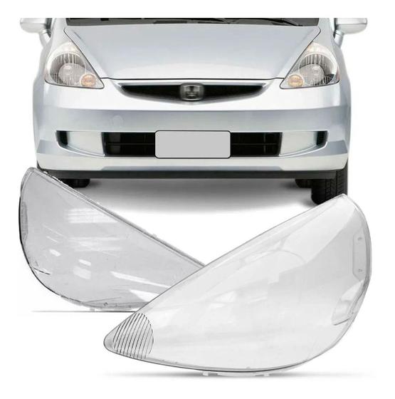 Imagem de Lente Farol Honda Fit / 03 a 08 - Lado Esquerdo (Motorista)