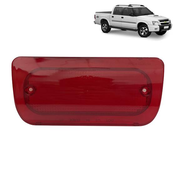 Imagem de Lente Lanterna Luz Freio Teto Brake Light S10 1995 97 98 99 00 01 02 03 04 05 06 07 08 09 10 11