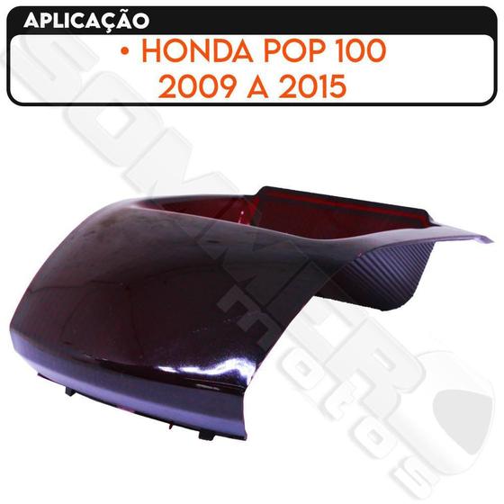 Imagem de Lente Lanterna Traseira Honda Pop 100 2009 A 2015 Stlu