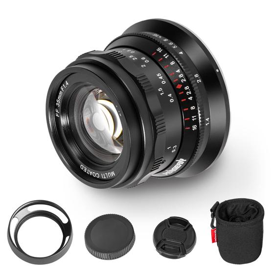 Imagem de Lente PERGEAR 35mm f/1.4 para Câmeras Full-Frame com Montagem L - Foco Manual