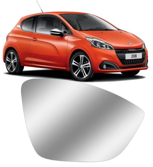 Imagem de Lente retrovisor c/ base peugeot 208 2012 diante ld esquerdo