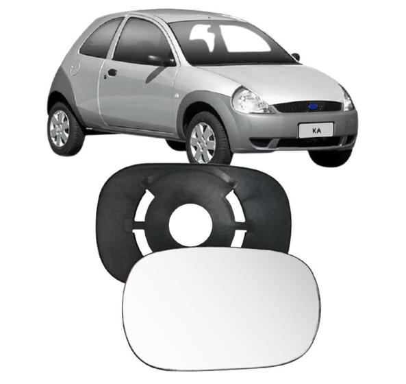 Imagem de Lente retrovisor com base ka 97-07 modelo ficosa ld esquerdo