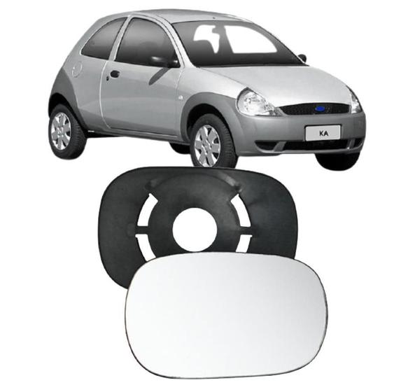 Imagem de Lente Retrovisor Com Base Ka 97-07 Modelo Ficosa Ld Esquerdo