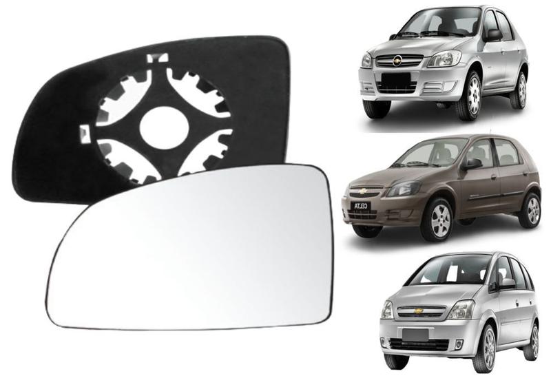 Imagem de Lente retrovisor com base meriva prisma novo celta esquerdo