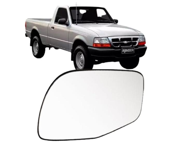 Imagem de Lente retrovisor com base ranger 98-04 lado direito