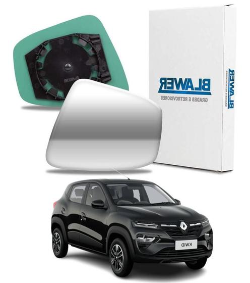 Imagem de Lente retrovisor com base renault kwid todos lado esquerdo