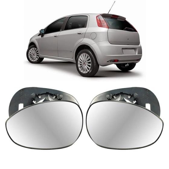 Imagem de Lente Retrovisor Fiat Punto 2007 a 2017 Escolha o Lado