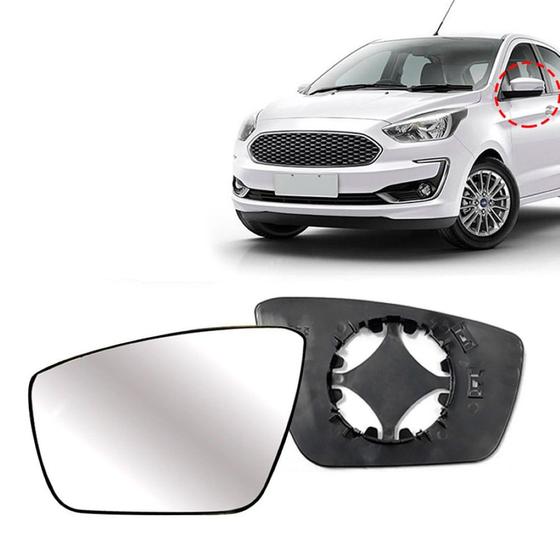 Imagem de Lente Retrovisor Ford Ka+ 2014 a 2022 Esquerdo