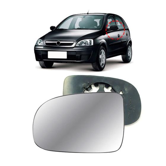 Imagem de Lente Retrovisor GM Corsa 2003 a 2010 Esquerdo