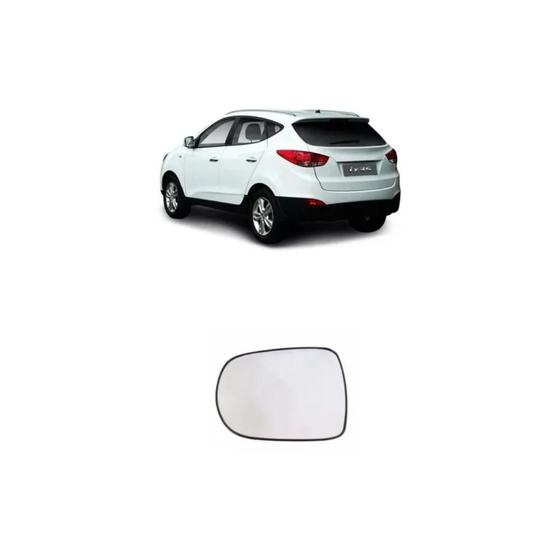 Imagem de Lente Retrovisor Ix35 2011 2012 2013 2014 2015 Com Base L/E