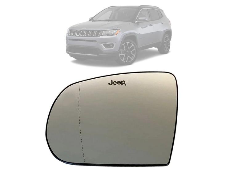 Lente Retrovisor Jeep Compass 2017 Em Diante Motorista Menor preço em Lente Retrovisor Jeep Compass 2017 Em Diante Motorista