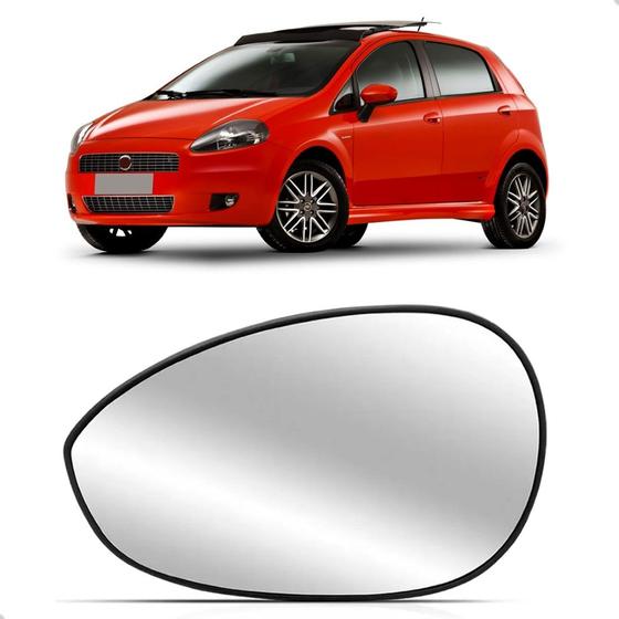 Imagem de Lente Retrovisor Punto / Linea 2008 A 2016 C/ BASE