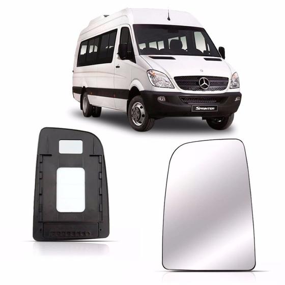 Imagem de LENTE RETROVISOR SPRINTER 2013 a 2015 COM BASE SUPERIOR