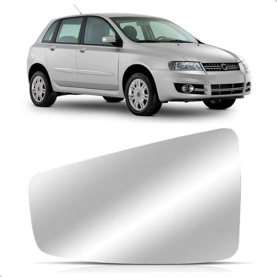 Imagem de Lente Retrovisor Stilo 2003 2004 2005 2006 a 2011 Com Base