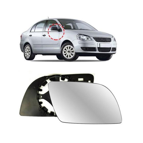 Imagem de Lente Retrovisor Vw Polo 2002 a 2011 Direito