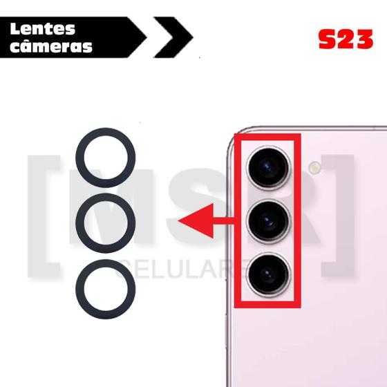 Imagem de Lentes das câmeras celular SAMSUNG modelo S23