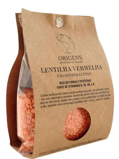 Imagem de Lentilha Vermelha Sem Glúten 250g - Alta em Proteínas