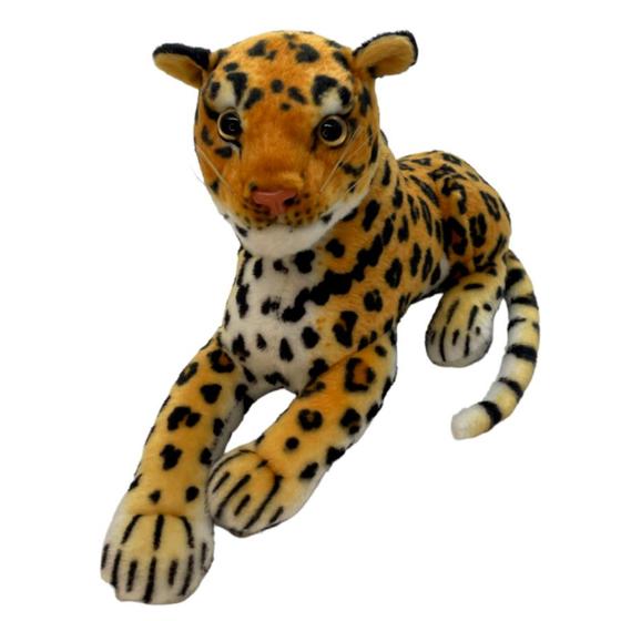 Imagem de Leopardo de Pelúcia Deitado - 25x47cm - 1 unidade - RizzoR7 M33 A2 P5