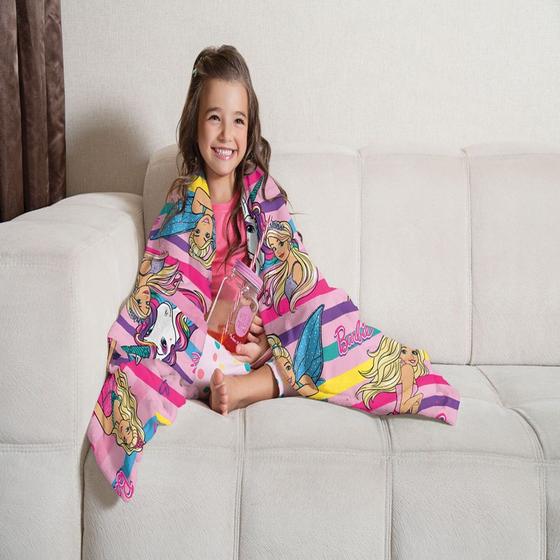 Imagem de Lepper Manta Fleece Sofa Barbie Reino Magico